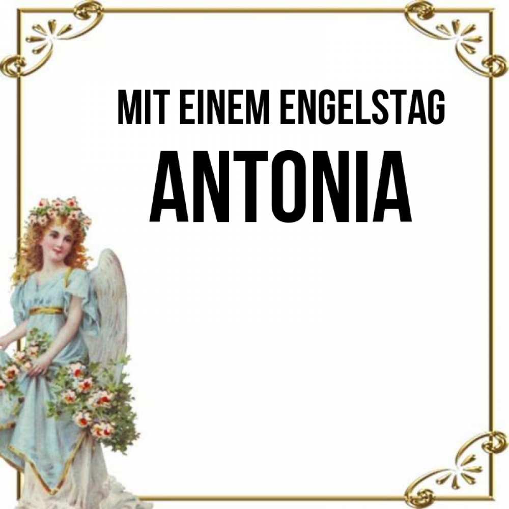 Картинка Mit einem Engelstag, Antonia