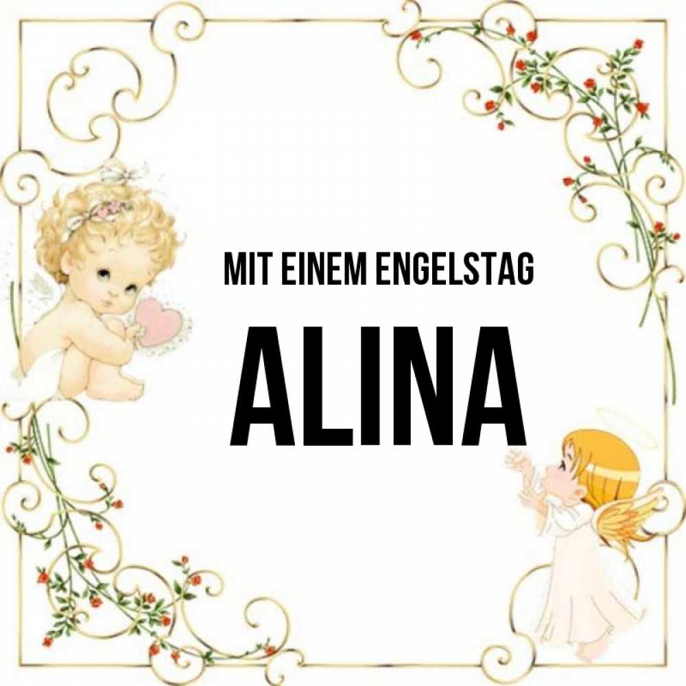 Картинка Mit einem Engelstag, Alina