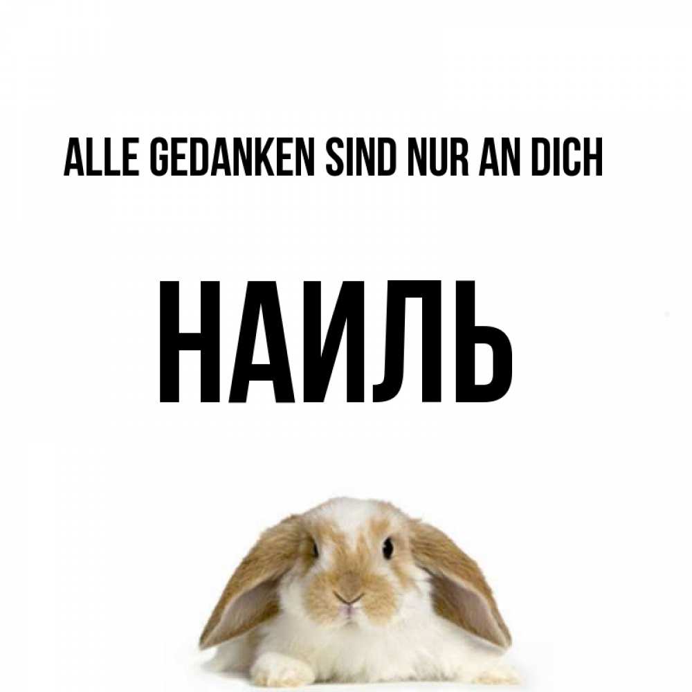 Открытка на каждый день с именем, Наиль Alle Gedanken sind nur an dich подписать своими руками онлайн Прикольная открытка с пожеланием онлайн скачать бесплатно 