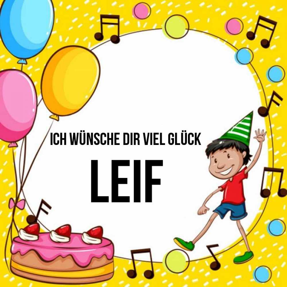 Открытка на каждый день с именем, Leif Ich wünsche dir viel Glück открытка 1 Прикольная открытка с пожеланием онлайн скачать бесплатно 