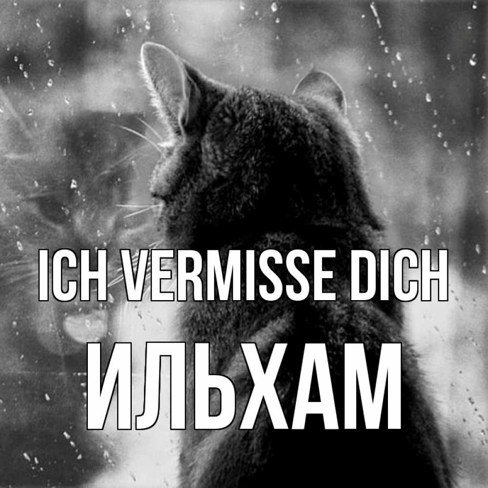 Открытка на каждый день с именем, Ильхам Ich vermisse dich скорее ко мне приходи 1 Прикольная открытка с пожеланием онлайн скачать бесплатно 