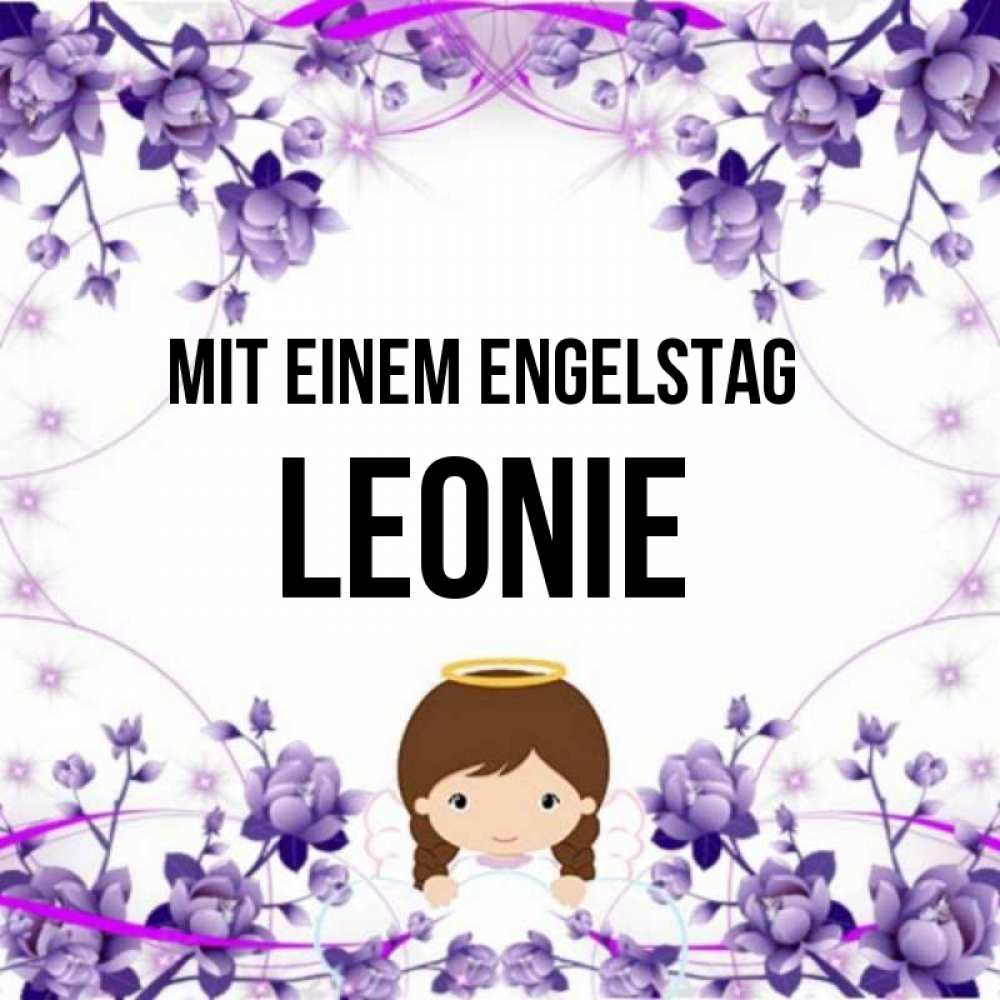 Картинка Mit einem Engelstag, Leonie