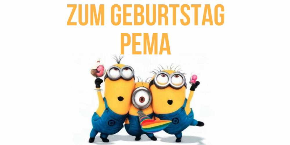 Открытка на каждый день с именем, Рема Zum Geburtstag миньоны Прикольная открытка с пожеланием онлайн скачать бесплатно 