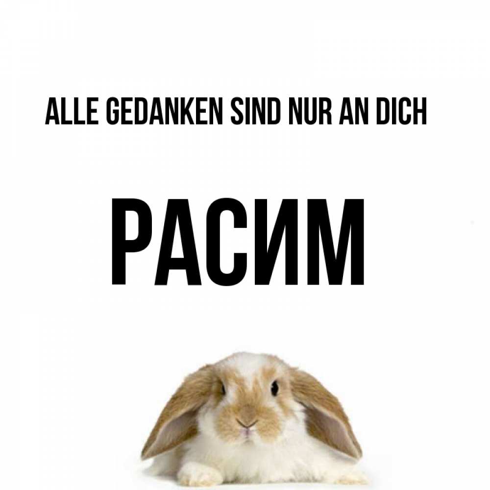Открытка на каждый день с именем, Расим Alle Gedanken sind nur an dich подписать своими руками онлайн Прикольная открытка с пожеланием онлайн скачать бесплатно 