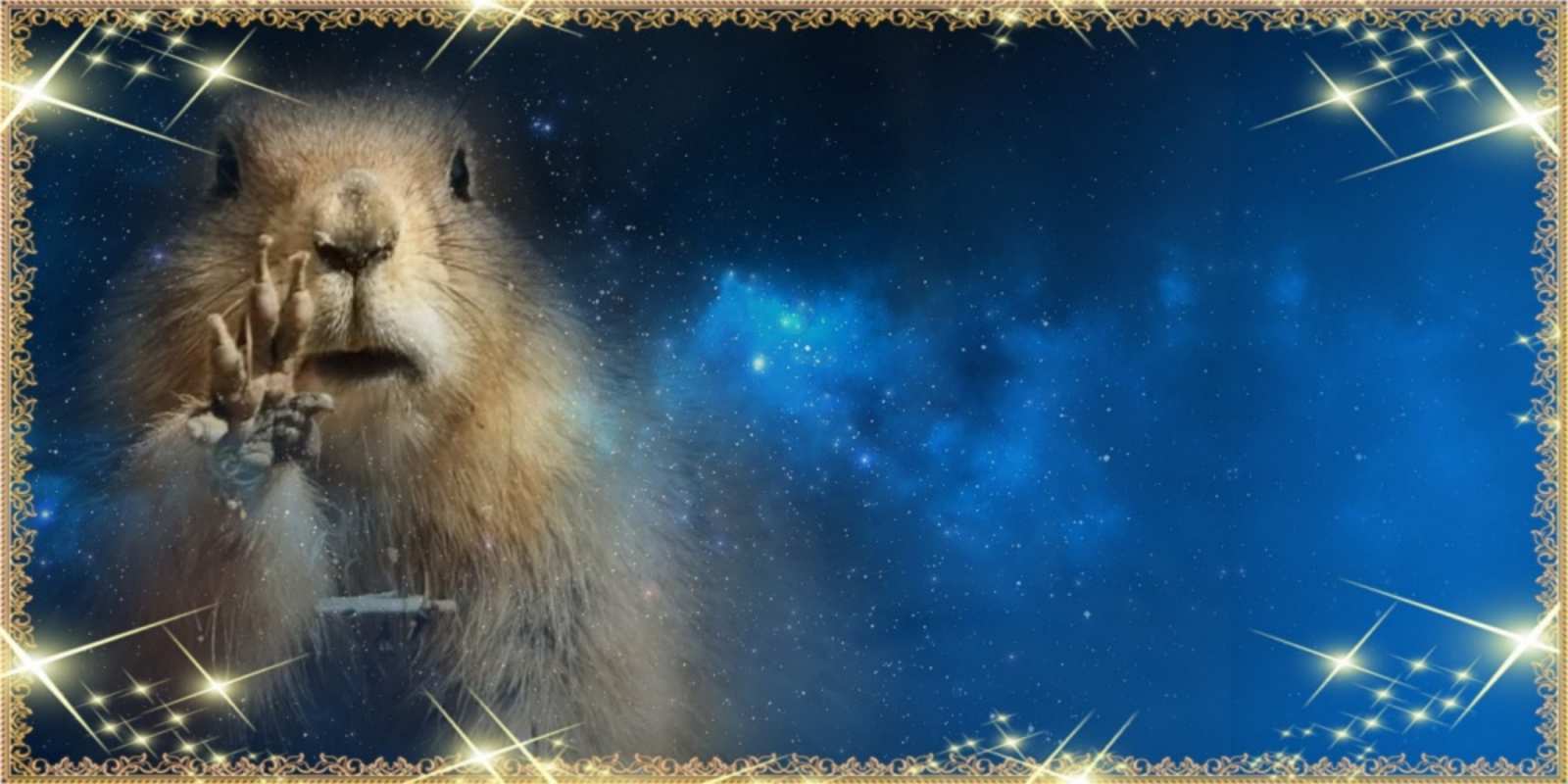 Открытка сурок желает сладкой ночи спокойной ночи сладких снов Gute Nacht 