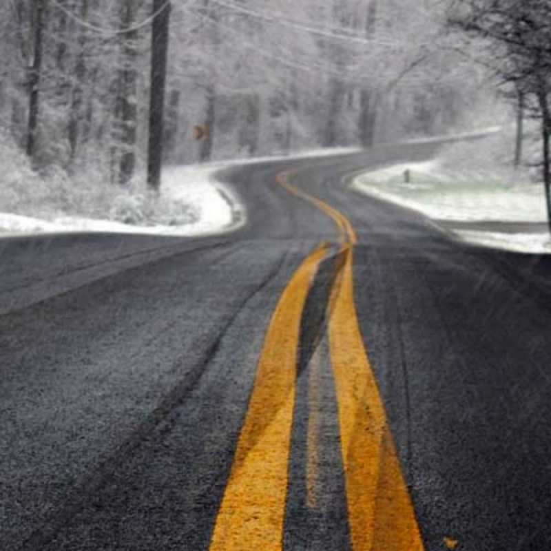 Открытка американская дорога в лесу хорошего вам путешествия Gute Reise 