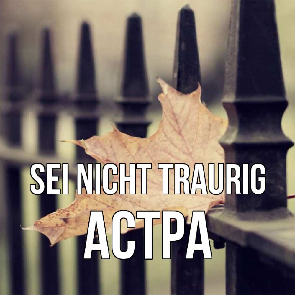 Открытка на каждый день с именем, Астра Sei nicht traurig лист клена Прикольная открытка с пожеланием онлайн скачать бесплатно 