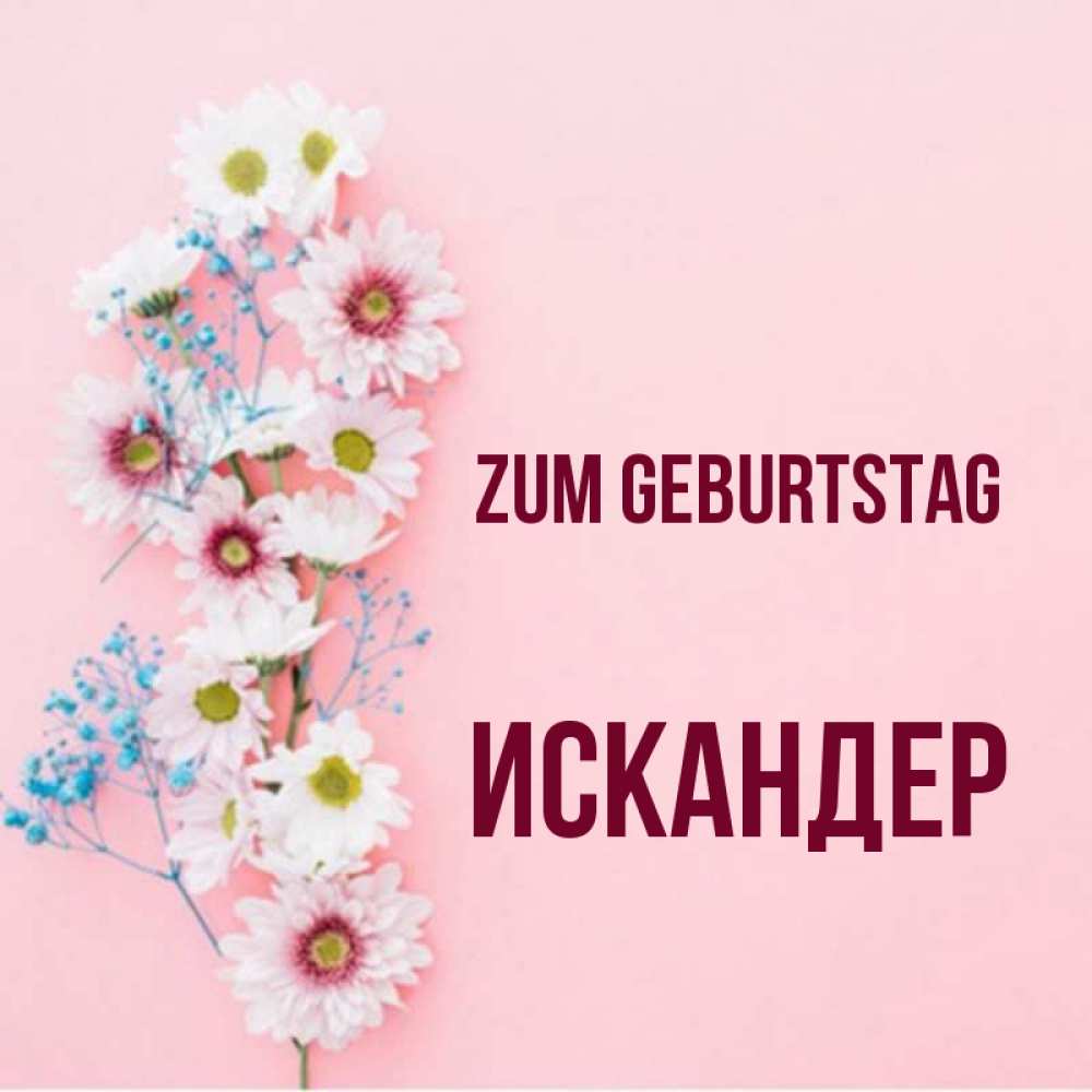 Картинка Zum Geburtstag, Искандер