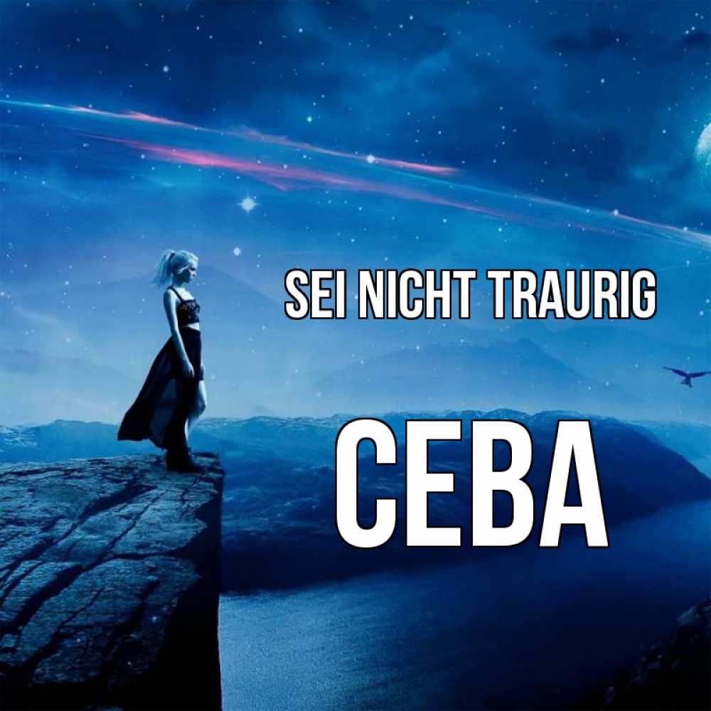 Открытка на каждый день с именем, Сева Sei nicht traurig вода и скала Прикольная открытка с пожеланием онлайн скачать бесплатно 