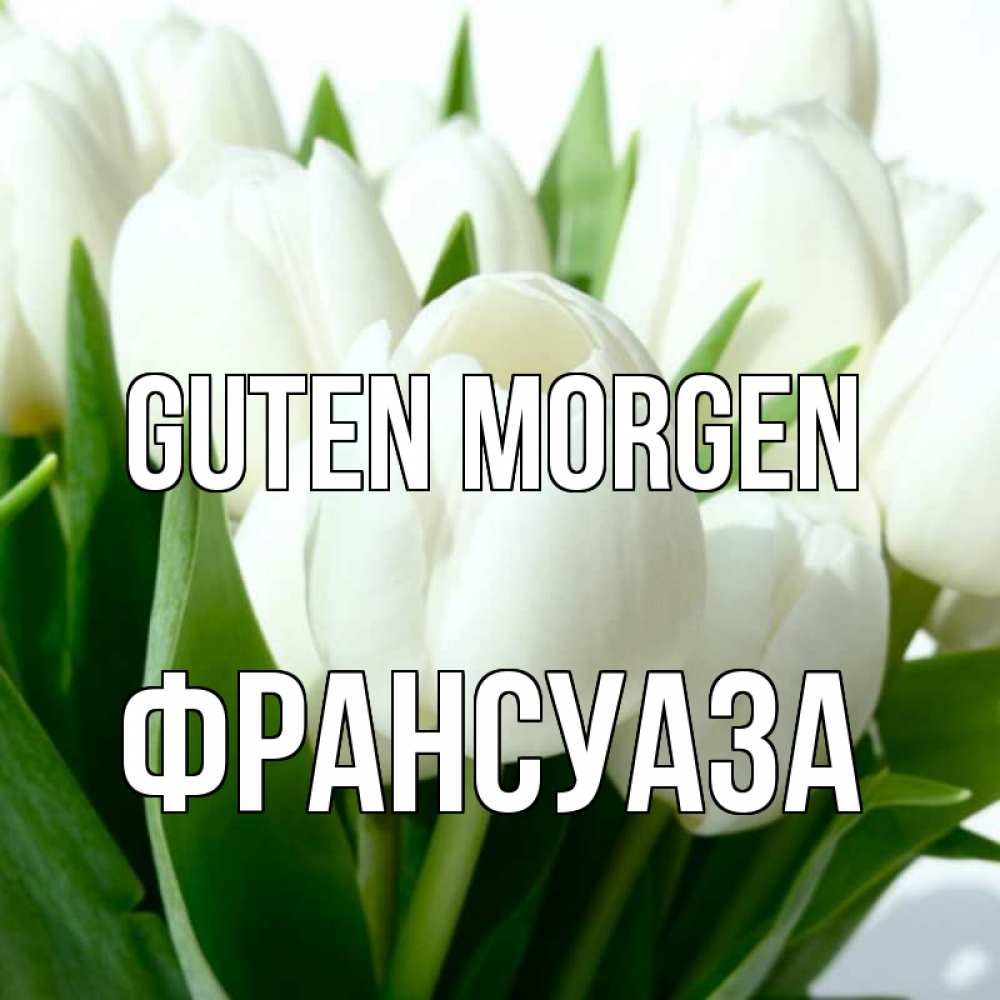 Открытка на каждый день с именем, Франсуаза Guten Morgen открытки на каждый день по именам Прикольная открытка с пожеланием онлайн скачать бесплатно 