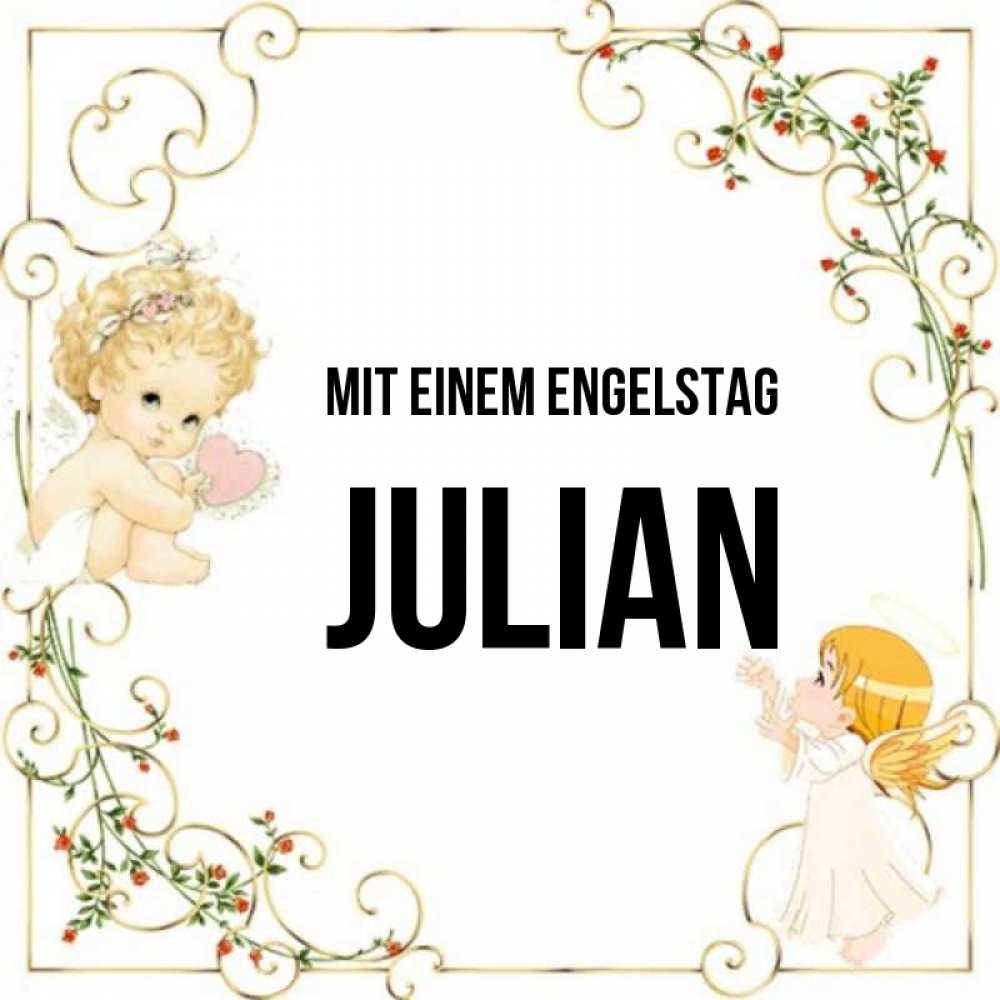 Картинка Mit einem Engelstag, Julian