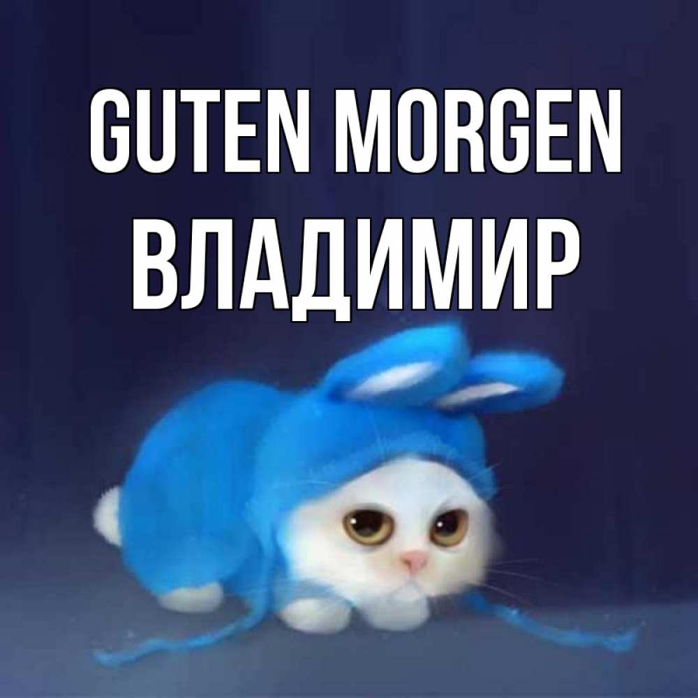 Открытка на каждый день с именем, Владимир Guten Morgen открытки красивые скачать бесплатно Прикольная открытка с пожеланием онлайн скачать бесплатно 
