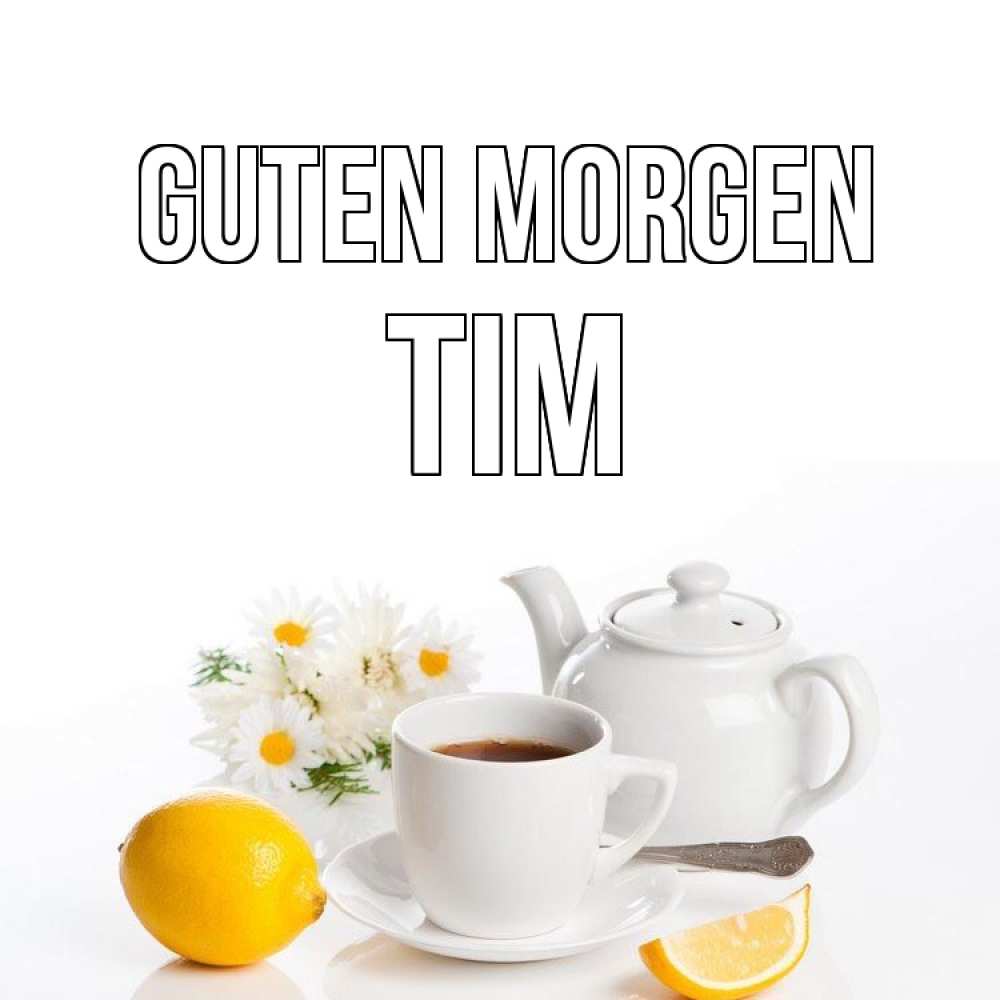 Открытка на каждый день с именем, Tim Guten Morgen сиреневые цветы Прикольная открытка с пожеланием онлайн скачать бесплатно 