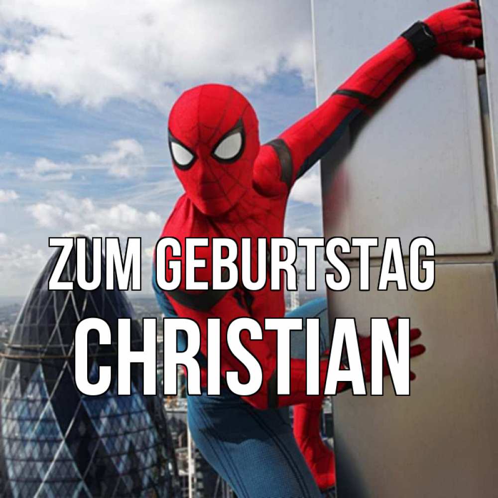 Открытка на каждый день с именем, Christian Zum Geburtstag Марвел Прикольная открытка с пожеланием онлайн скачать бесплатно 