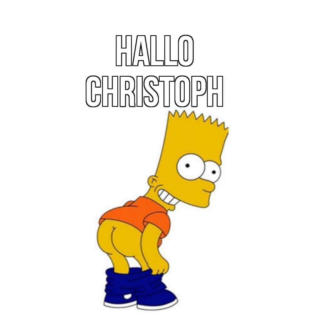 Открытка на каждый день с именем, Christoph Hallo попочка Прикольная открытка с пожеланием онлайн скачать бесплатно 
