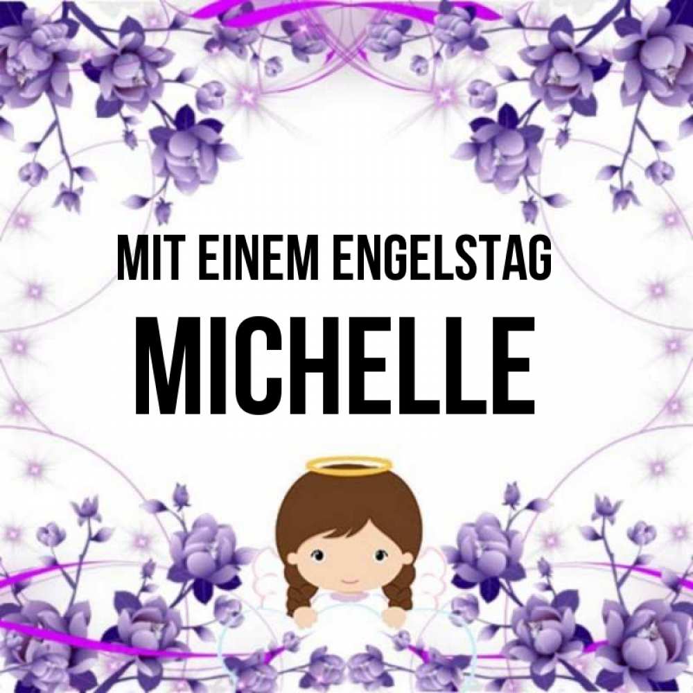 Картинка Mit einem Engelstag, Michelle