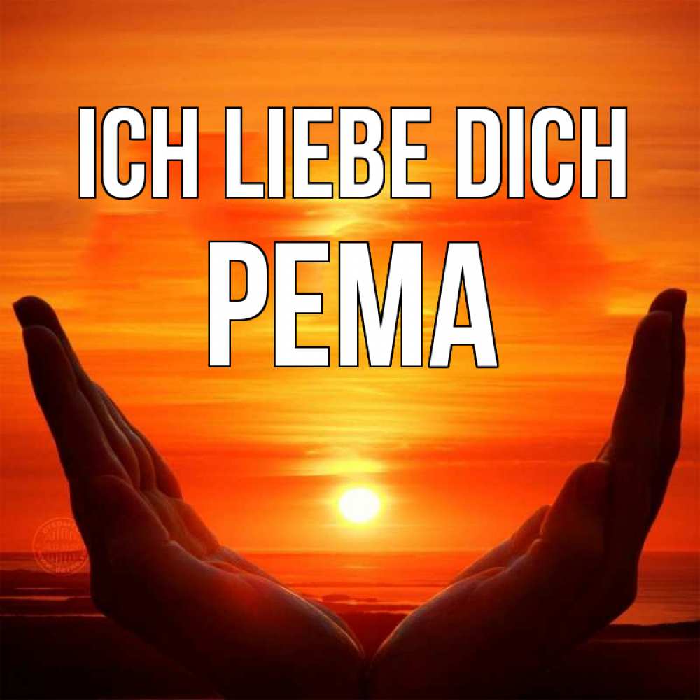 Открытка на каждый день с именем, Рема Ich liebe dich в руках Прикольная открытка с пожеланием онлайн скачать бесплатно 