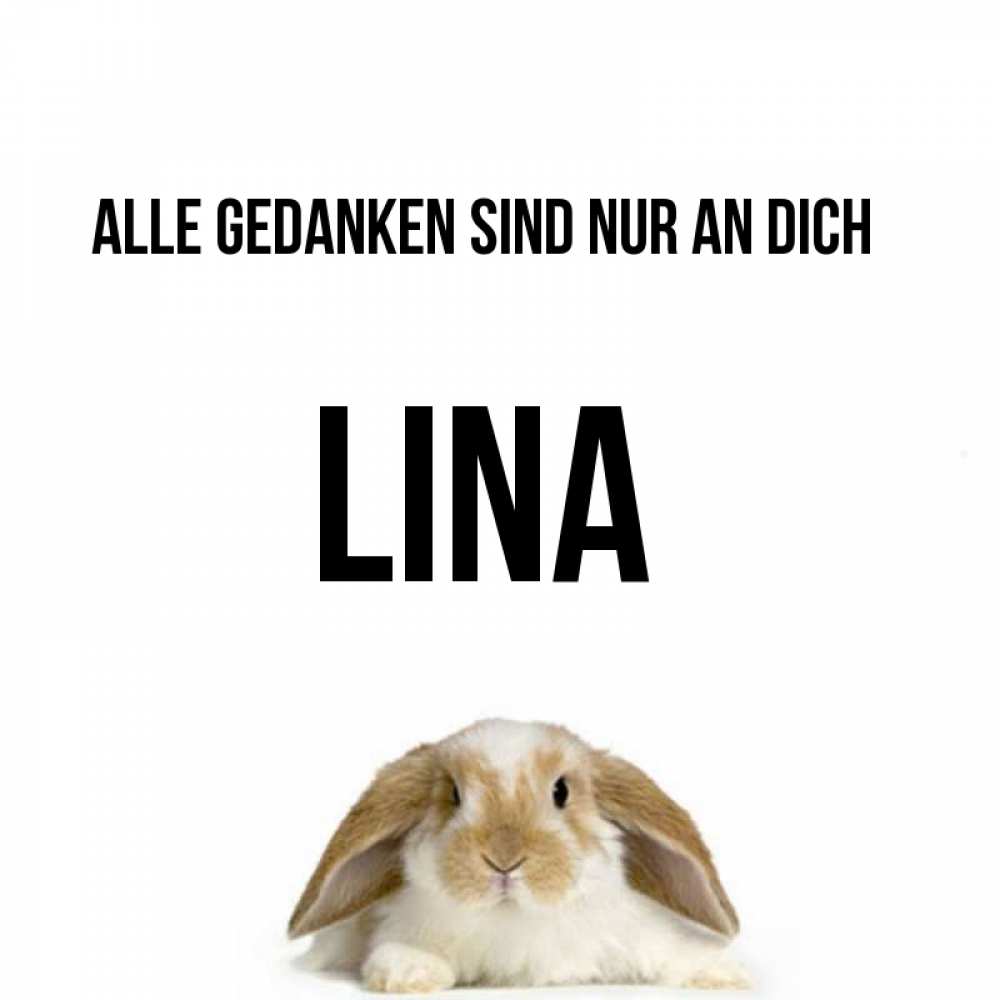Открытка на каждый день с именем, Lina Alle Gedanken sind nur an dich подписать своими руками онлайн Прикольная открытка с пожеланием онлайн скачать бесплатно 