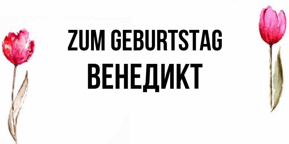 Картинка Zum Geburtstag, Венедикт