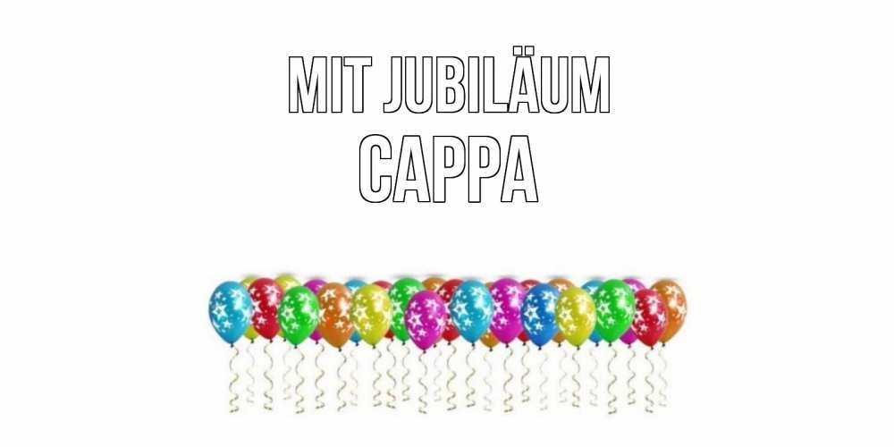 Открытка на каждый день с именем, Сарра Mit Jubiläum Воздушные шары, звезды Прикольная открытка с пожеланием онлайн скачать бесплатно 