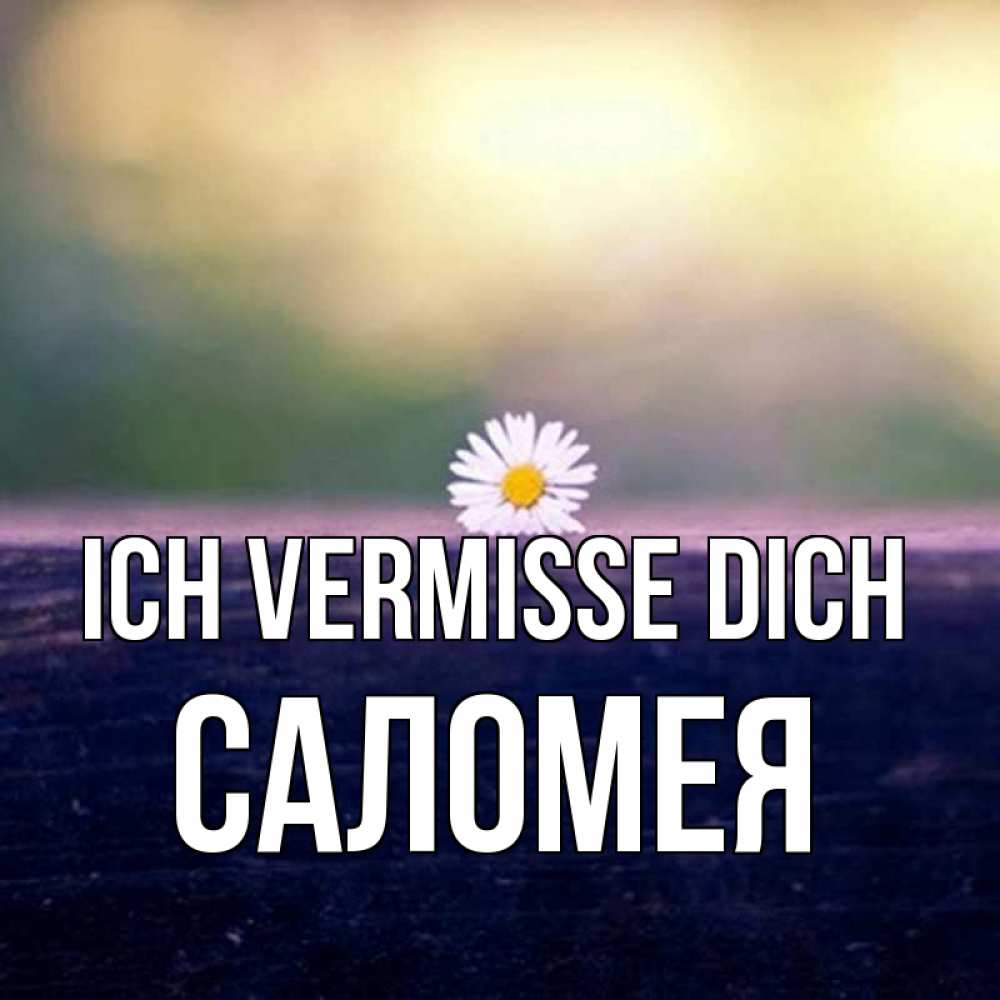 Открытка на каждый день с именем, Саломея Ich vermisse dich приходи в гости Прикольная открытка с пожеланием онлайн скачать бесплатно 