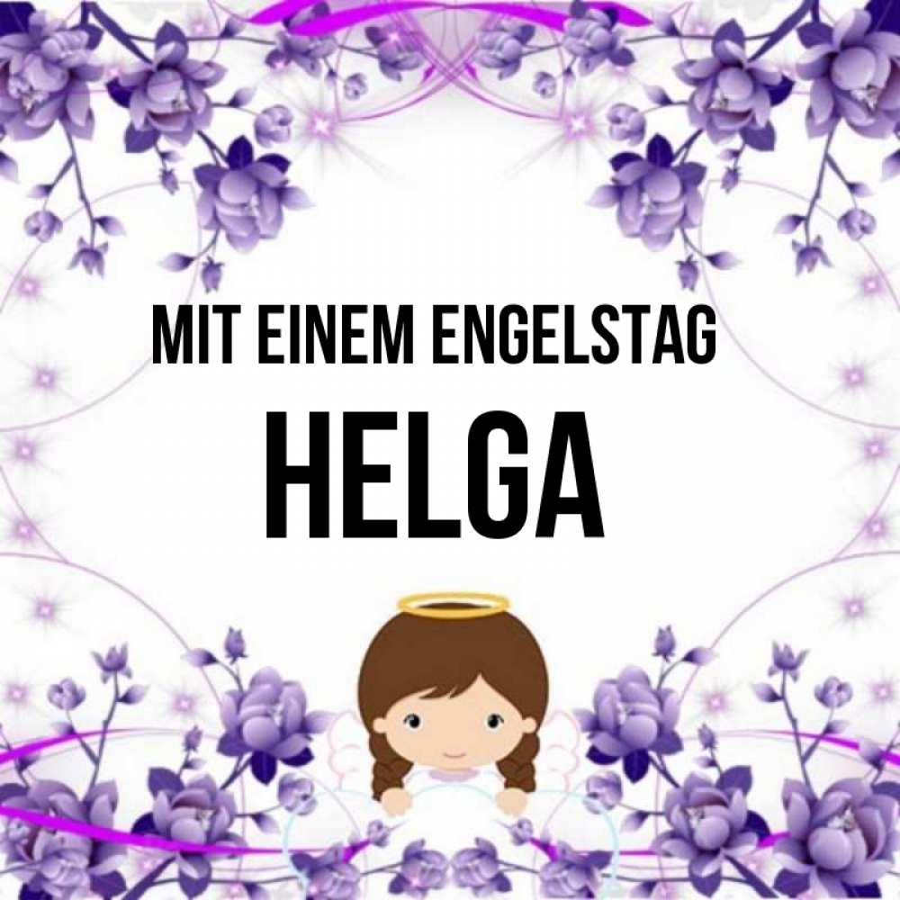 Картинка Mit einem Engelstag, Helga