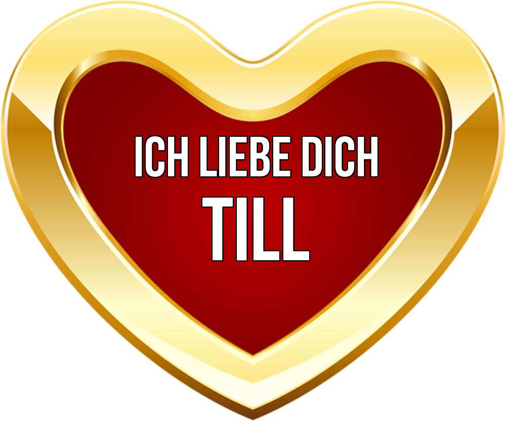 Открытка на каждый день с именем, Till Ich liebe dich из краски Прикольная открытка с пожеланием онлайн скачать бесплатно 