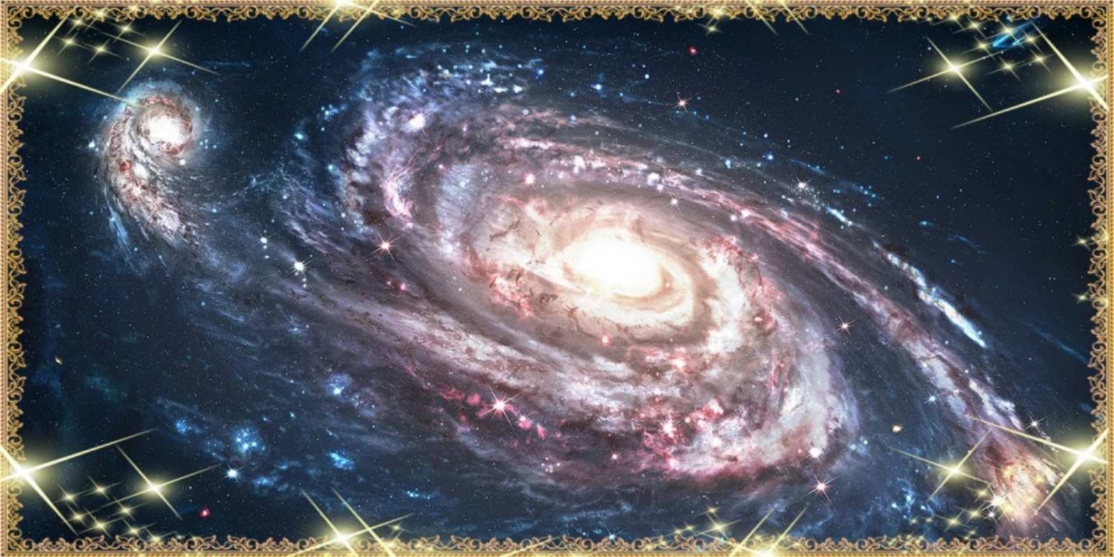 Открытка споки ноки галактика пожелание сладкой ночи Gute Nacht 