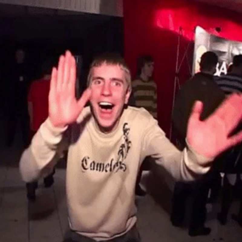 Открытка С днем рождения от веселого парня  Веселье Мем  Mit Jubiläum 