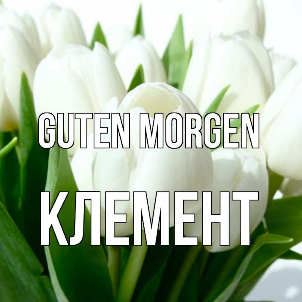 Открытка на каждый день с именем, Клемент Guten Morgen открытки на каждый день по именам Прикольная открытка с пожеланием онлайн скачать бесплатно 