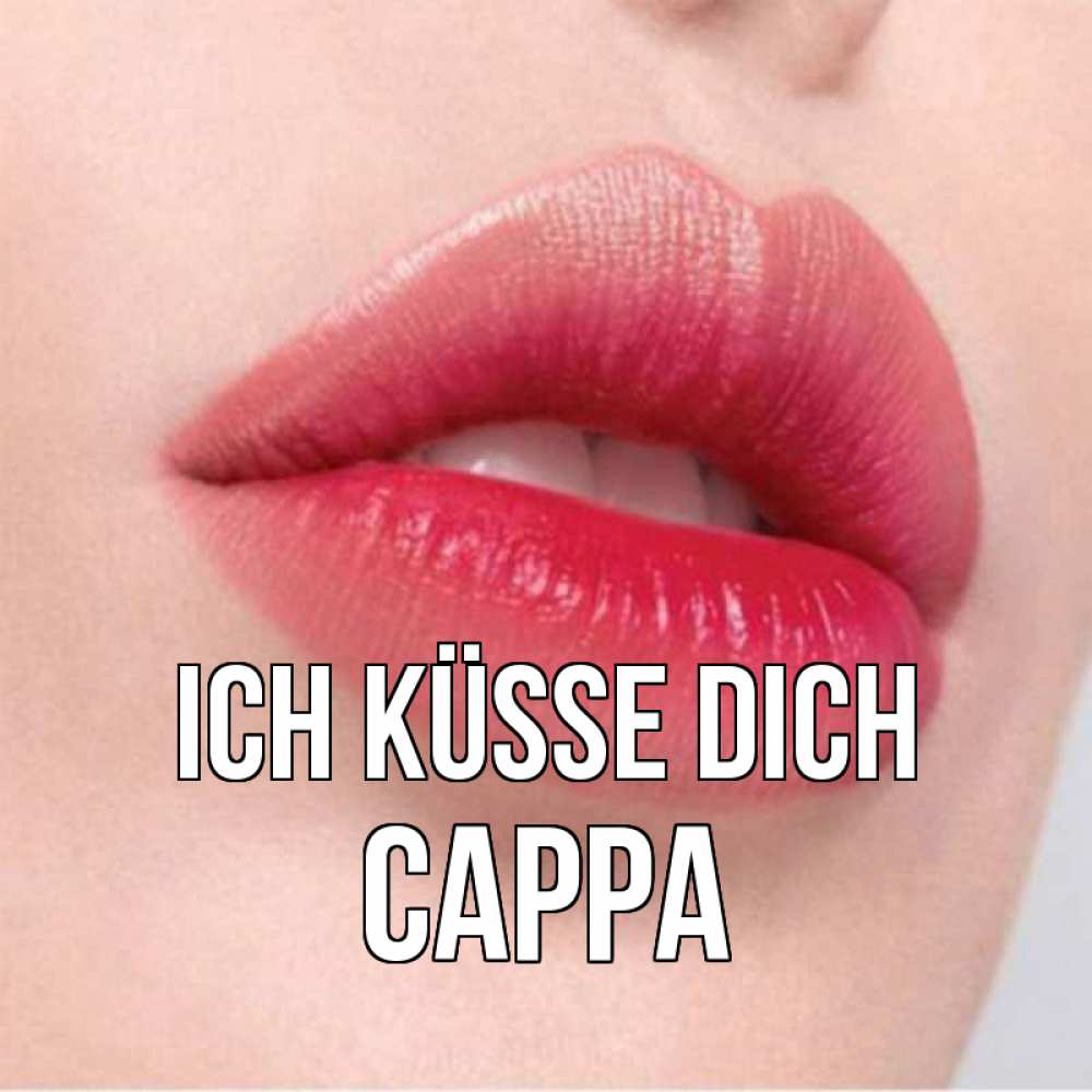 Открытка на каждый день с именем, Сарра Ich küsse dich губы зубки и нежная кожа Прикольная открытка с пожеланием онлайн скачать бесплатно 
