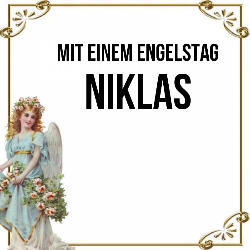 на немецком с именем, Niklas, Mit einem Engelstag