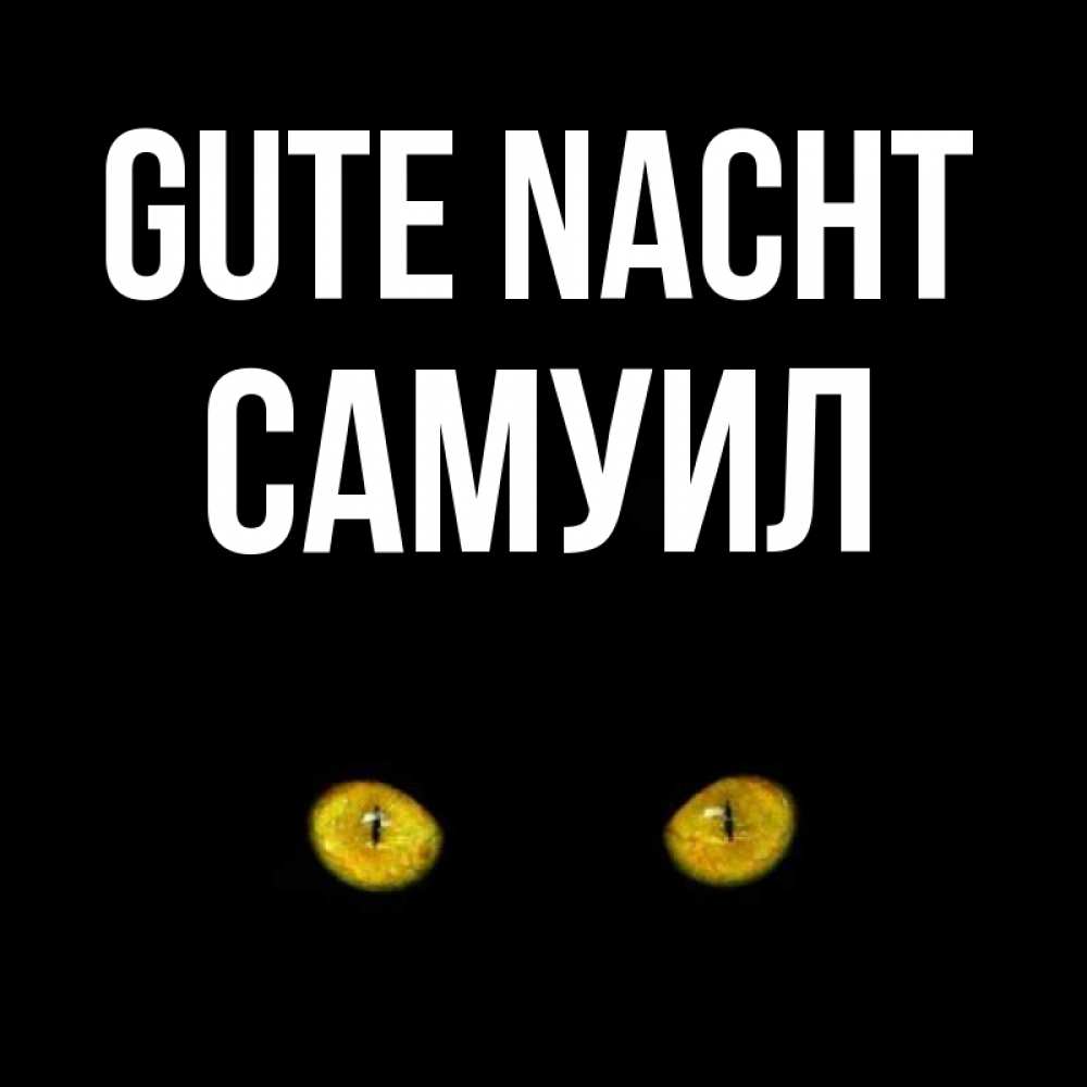 Открытка на каждый день с именем, Самуил Gute Nacht сладких снов бесстрашный мой дружочек Прикольная открытка с пожеланием онлайн скачать бесплатно 