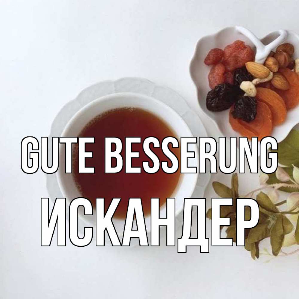 Открытка на каждый день с именем, Искандер Gute Besserung неизвестные растения Прикольная открытка с пожеланием онлайн скачать бесплатно 