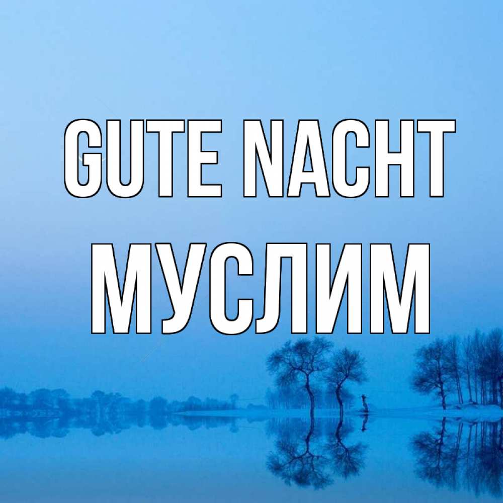 Открытка на каждый день с именем, Муслим Gute Nacht весна Прикольная открытка с пожеланием онлайн скачать бесплатно 