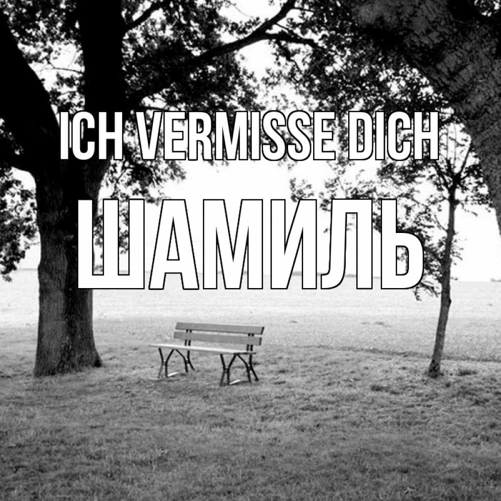 Открытка на каждый день с именем, Шамиль Ich vermisse dich приходи Прикольная открытка с пожеланием онлайн скачать бесплатно 