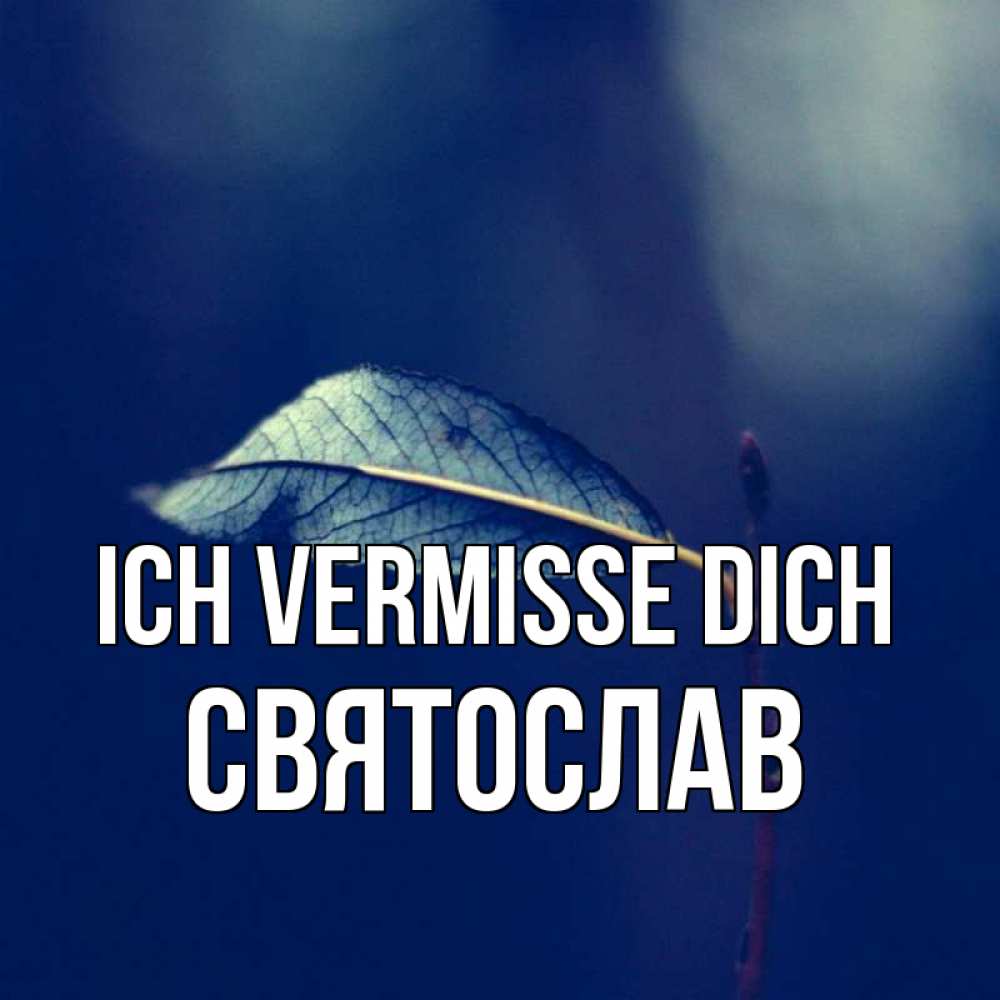 Открытка на каждый день с именем, Святослав Ich vermisse dich одна ветка 1 Прикольная открытка с пожеланием онлайн скачать бесплатно 