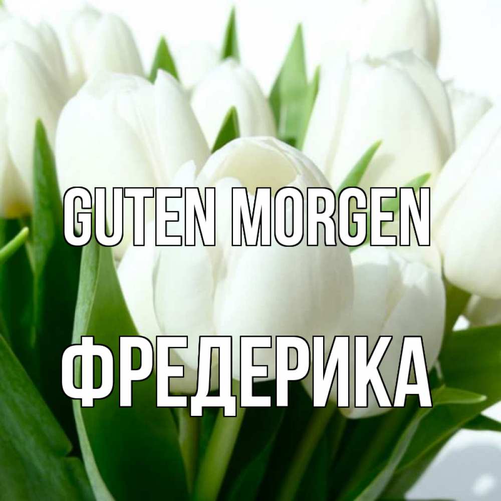 Открытка на каждый день с именем, Фредерика Guten Morgen открытки на каждый день по именам Прикольная открытка с пожеланием онлайн скачать бесплатно 