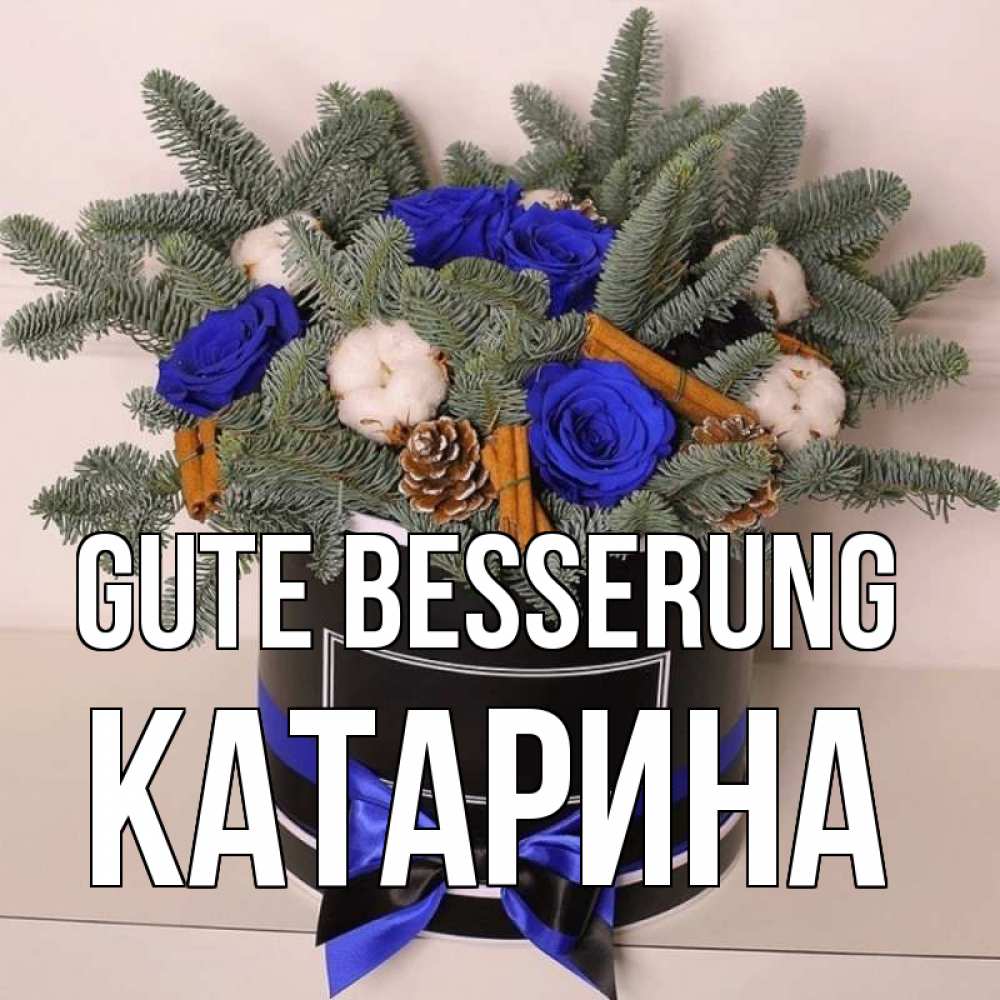 Открытка на каждый день с именем, Катарина Gute Besserung короче кто то загрузил эти шишки Прикольная открытка с пожеланием онлайн скачать бесплатно 