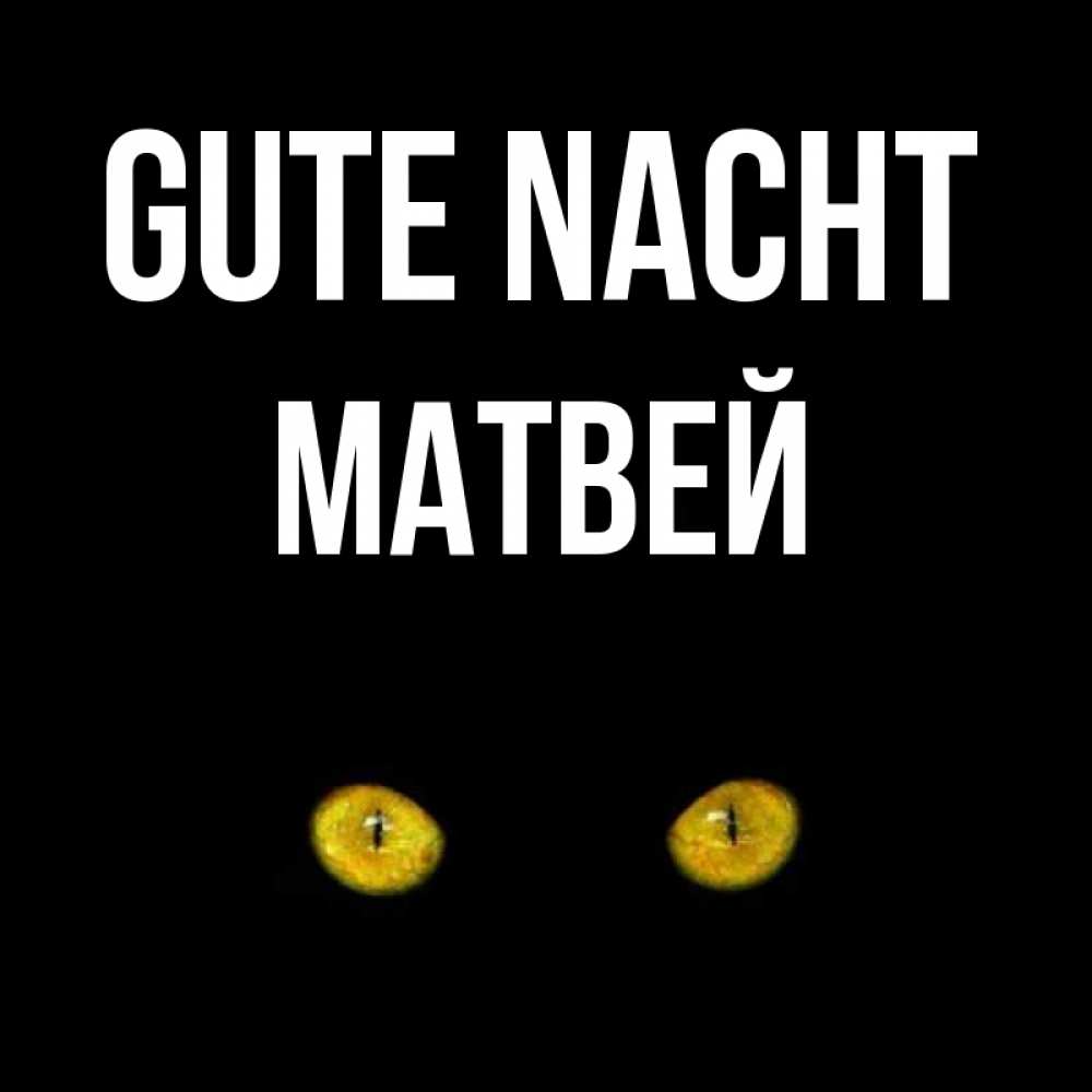 Открытка на каждый день с именем, Матвей Gute Nacht сладких снов бесстрашный мой дружочек Прикольная открытка с пожеланием онлайн скачать бесплатно 