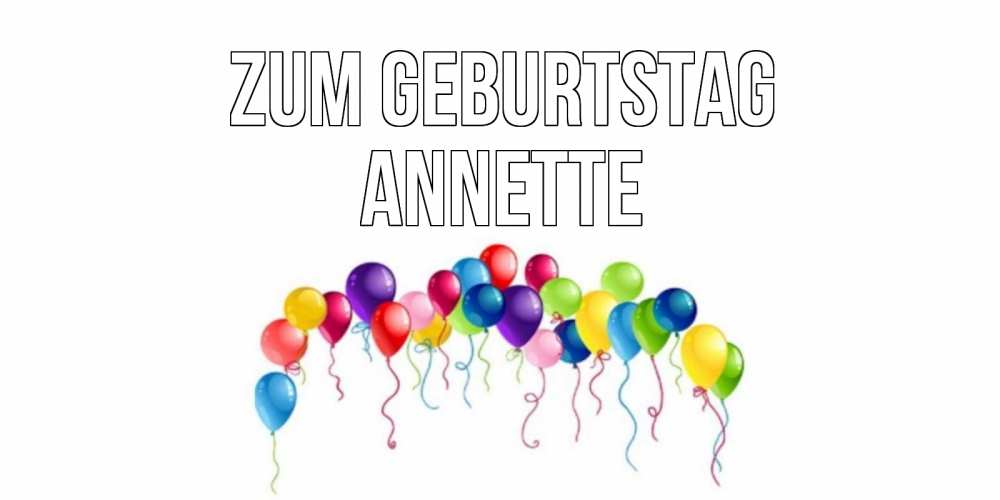 Картинка Zum Geburtstag, Annette