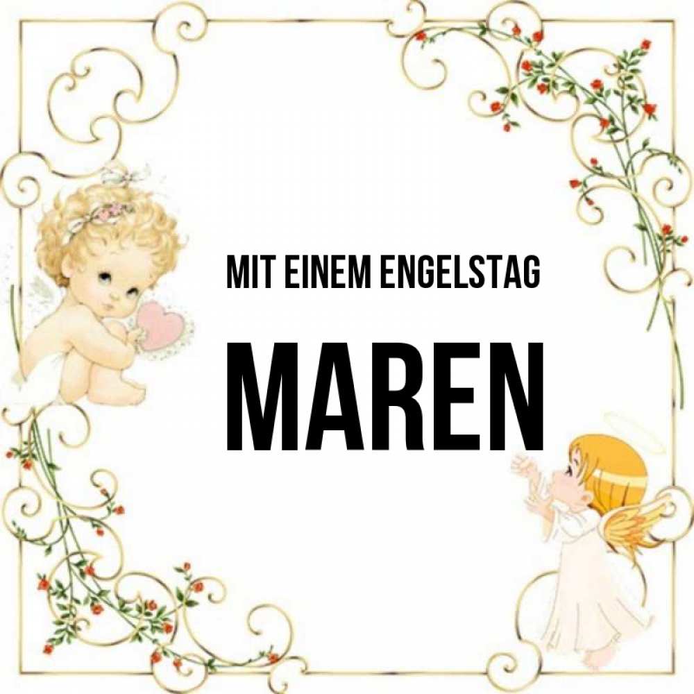 Картинка Mit einem Engelstag, Maren