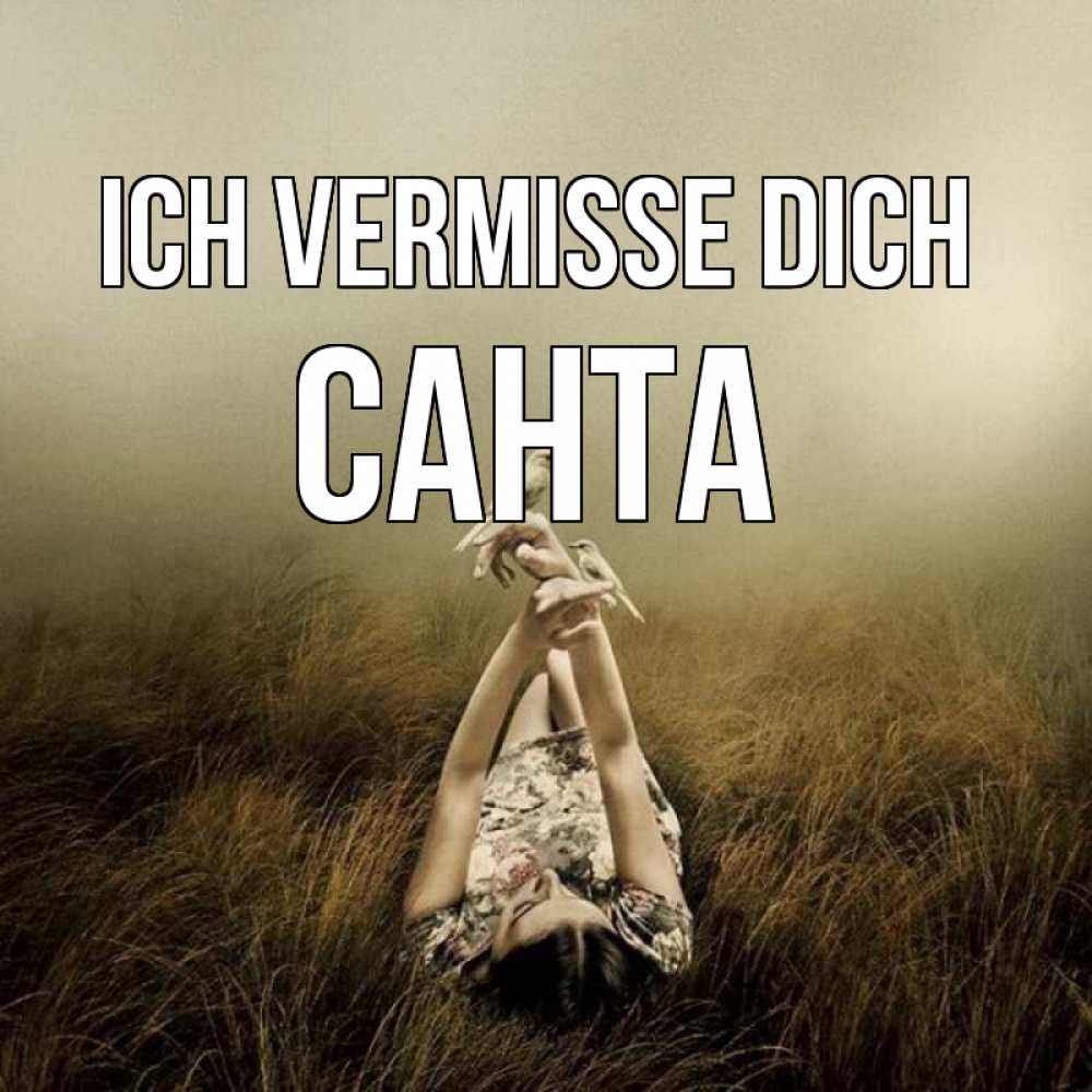 Открытка на каждый день с именем, Санта Ich vermisse dich девушка с голубями Прикольная открытка с пожеланием онлайн скачать бесплатно 