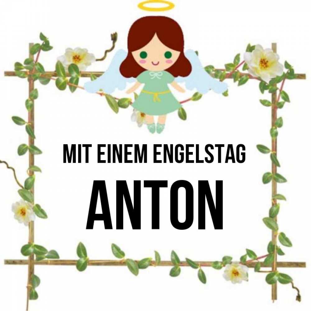 Картинка Mit einem Engelstag, Anton