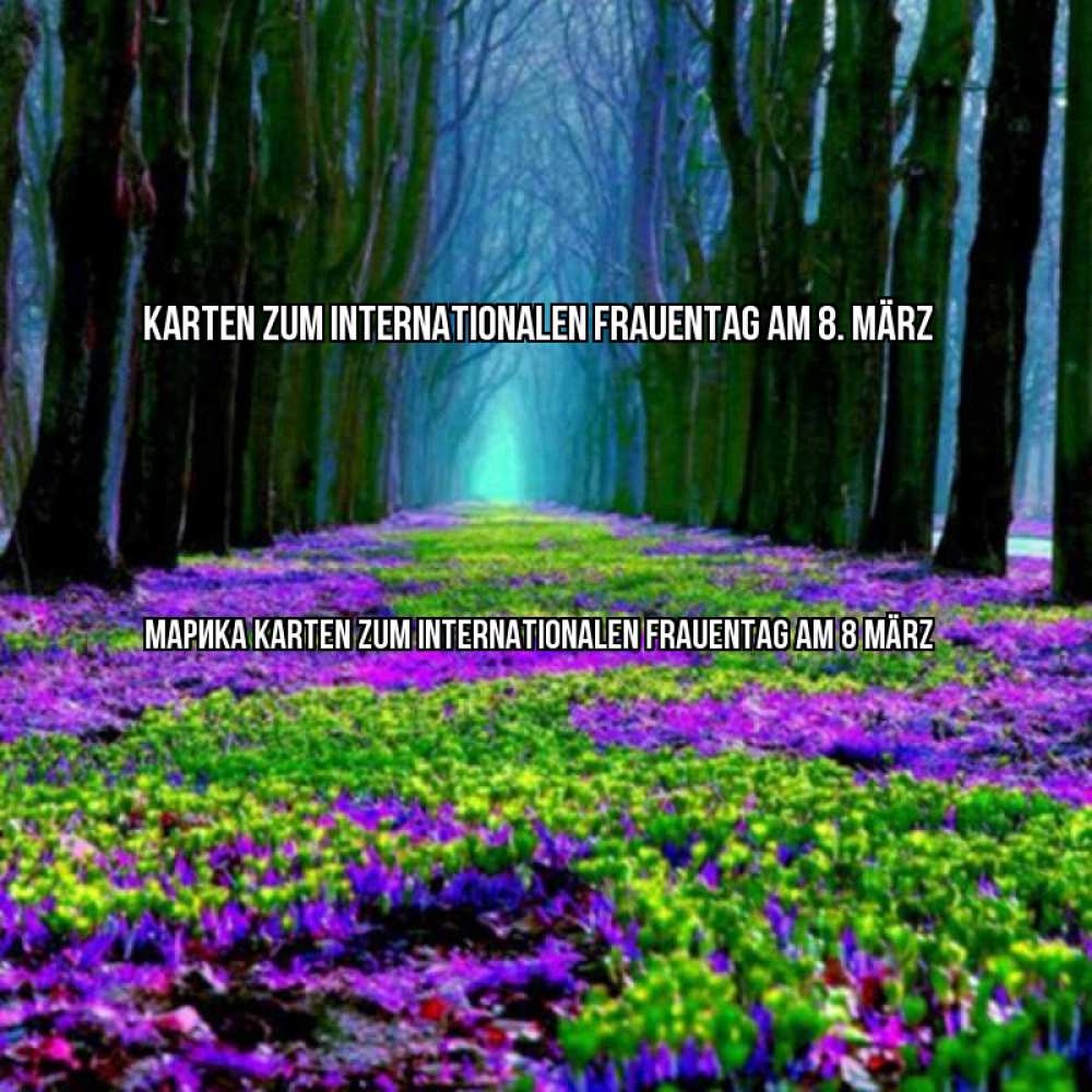 Картинка Karten zum Internationalen Frauentag am 8. März, Марика