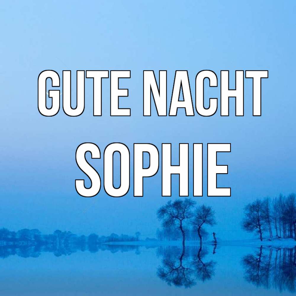 Открытка на каждый день с именем, Sophie Gute Nacht весна Прикольная открытка с пожеланием онлайн скачать бесплатно 