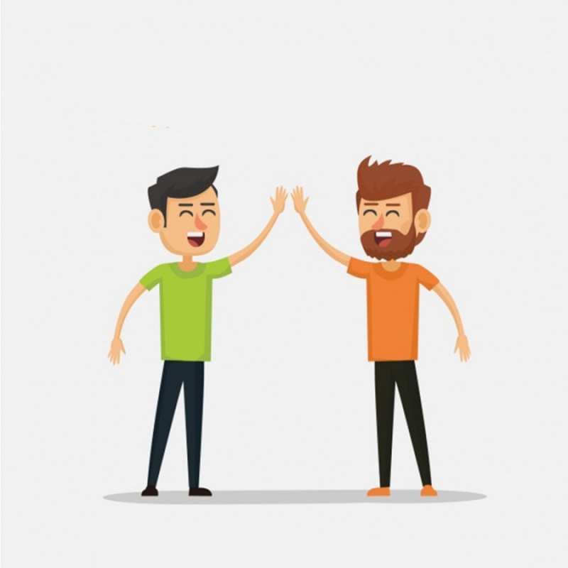 Открытка два мужика сделали дело  гуляют смело  Ich wünsche dir viel Glück 