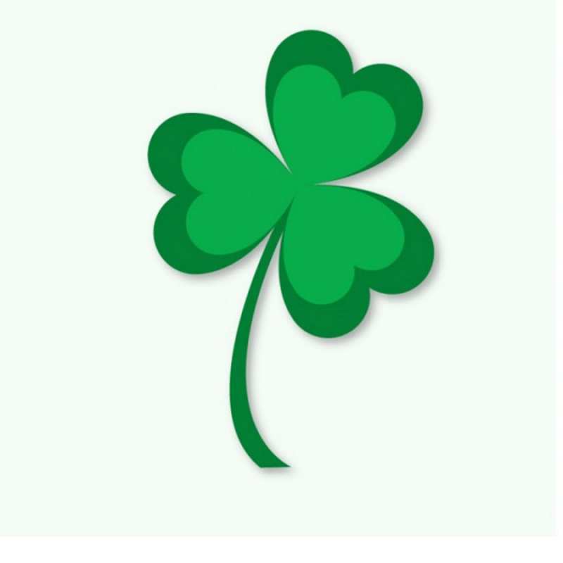 Открытка клевер 1 листья клевера 1 Ich wünsche dir viel Glück 