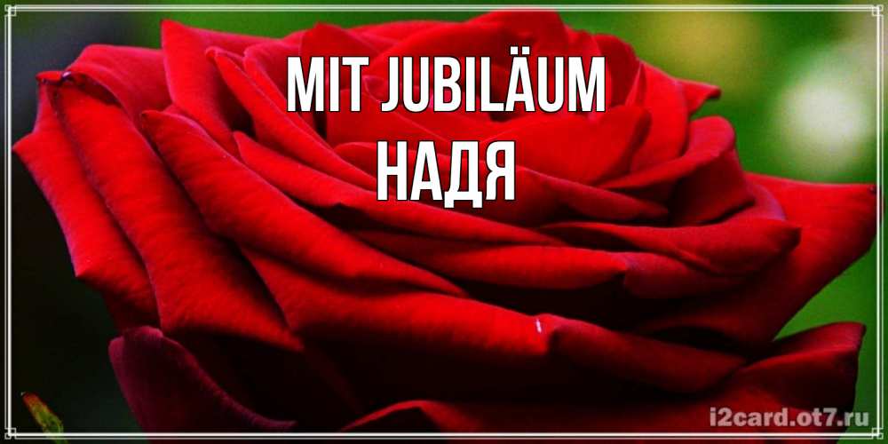 Открытка на каждый день с именем, Надя Mit Jubiläum розочка очень красивая Прикольная открытка с пожеланием онлайн скачать бесплатно 