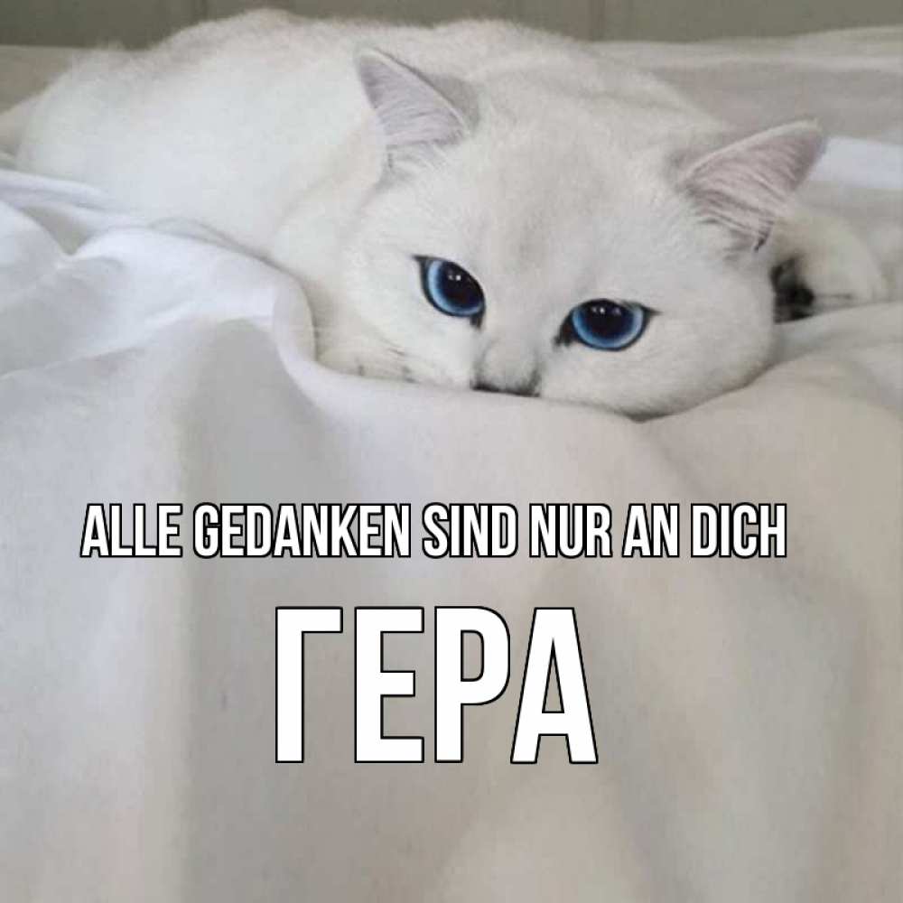 Открытка на каждый день с именем, Гера Alle Gedanken sind nur an dich я очень по тебе скучаю и тоскую Прикольная открытка с пожеланием онлайн скачать бесплатно 